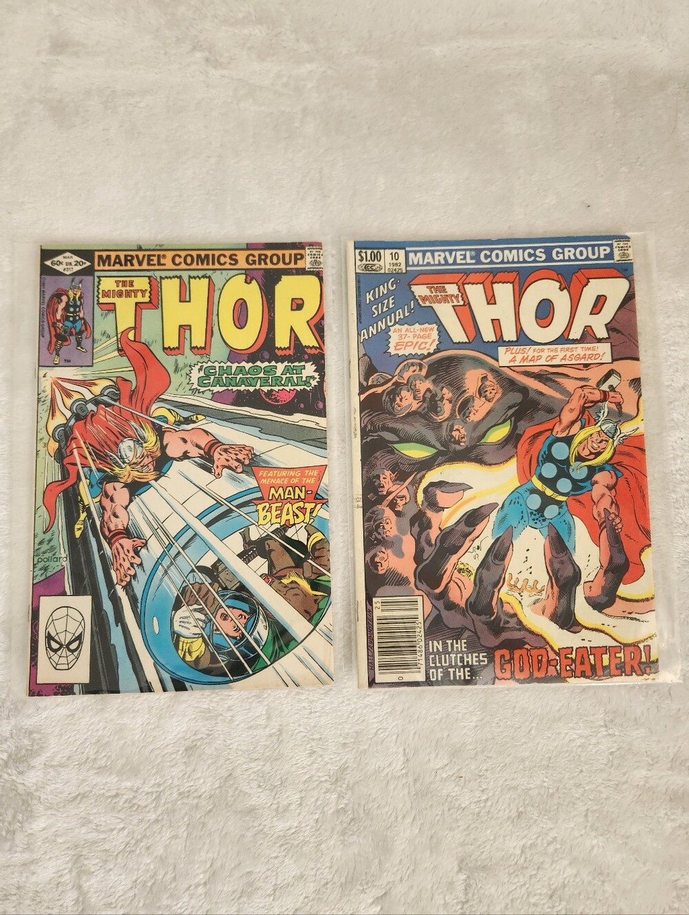 Thor #317 Annual #10 Marvel 1982 Retro Superhero Comic Book Lot of 2 Mighty Thor